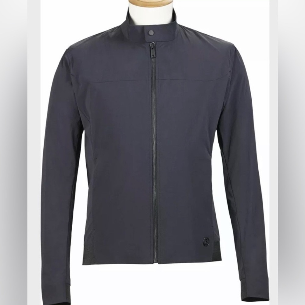 Alchemy Equipment Men's‎ Black Unlined Zip Front Bomber Jacket Size Medium